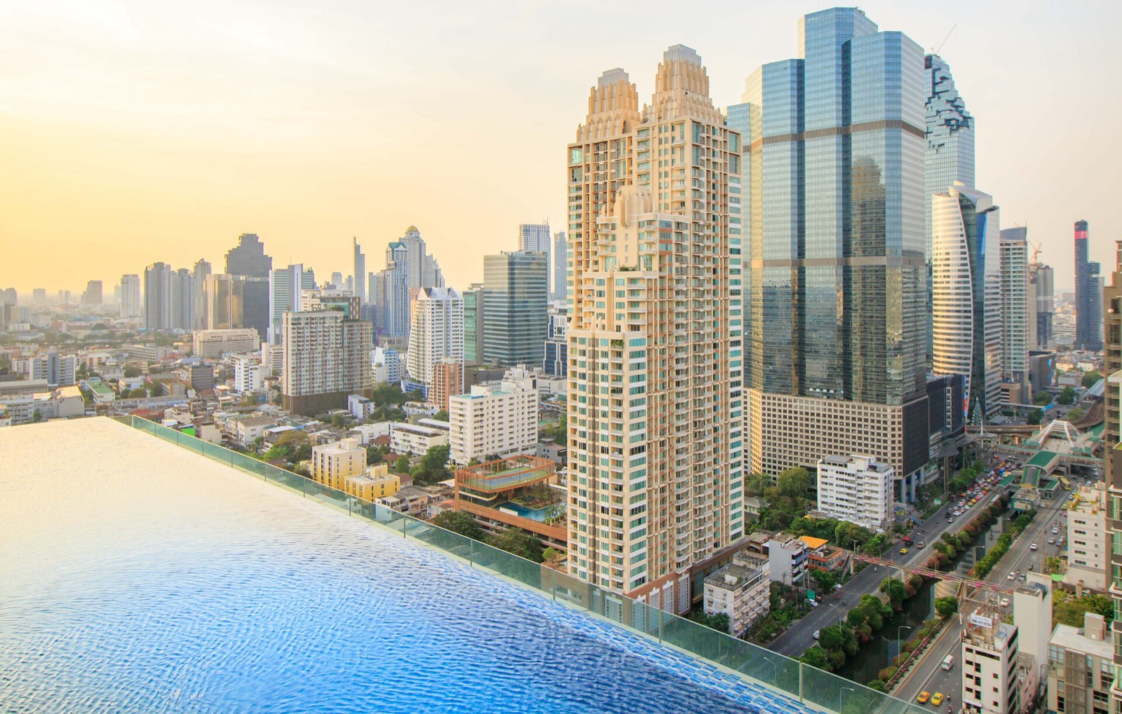 The Bangkok skyline