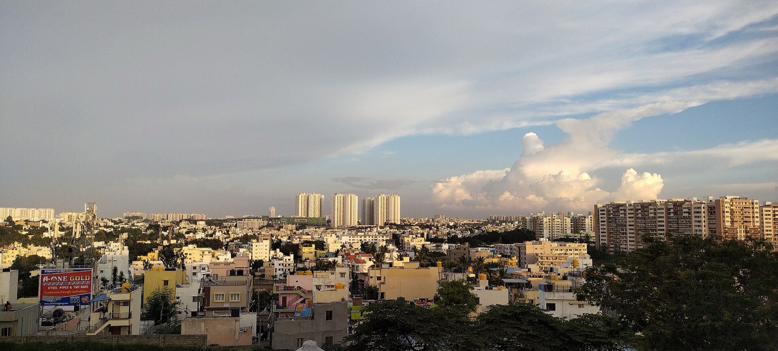 The Bengaluru skyline