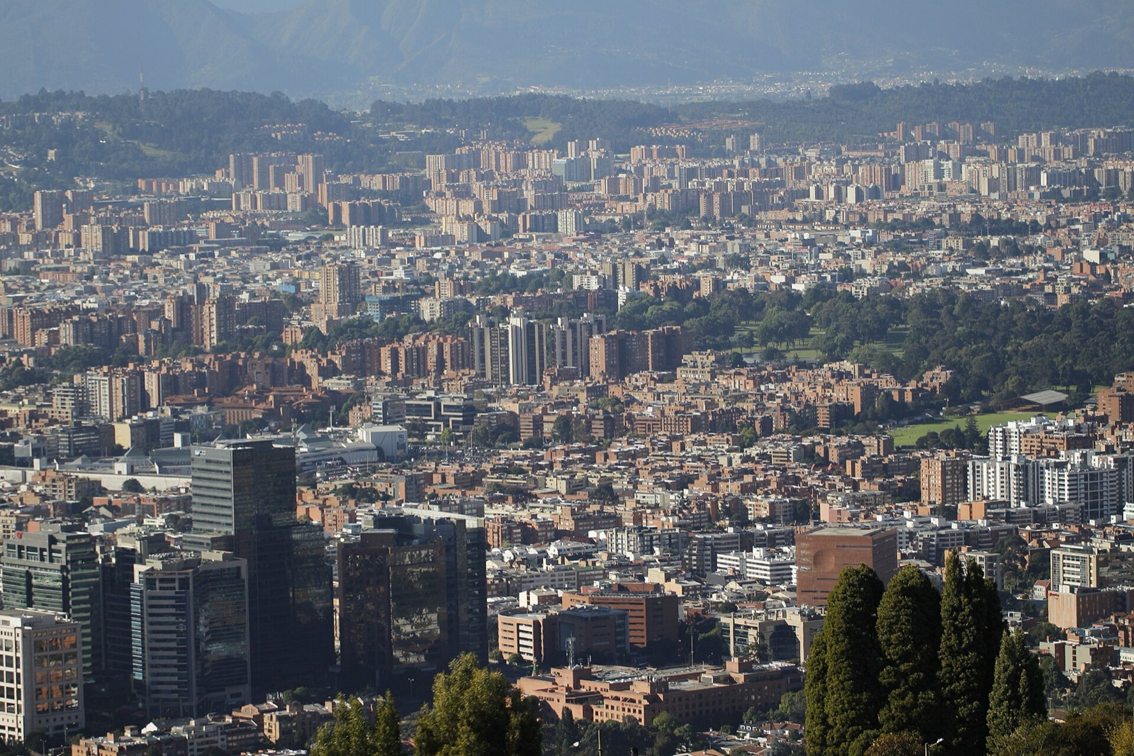 The Bogotá skyline