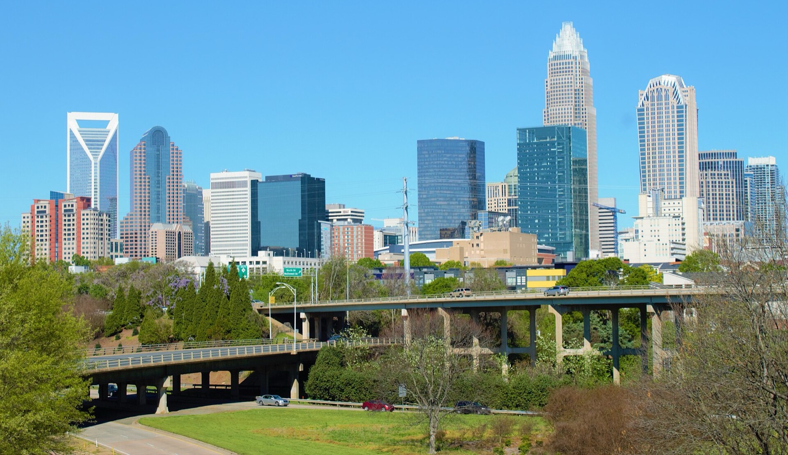 The Charlotte skyline