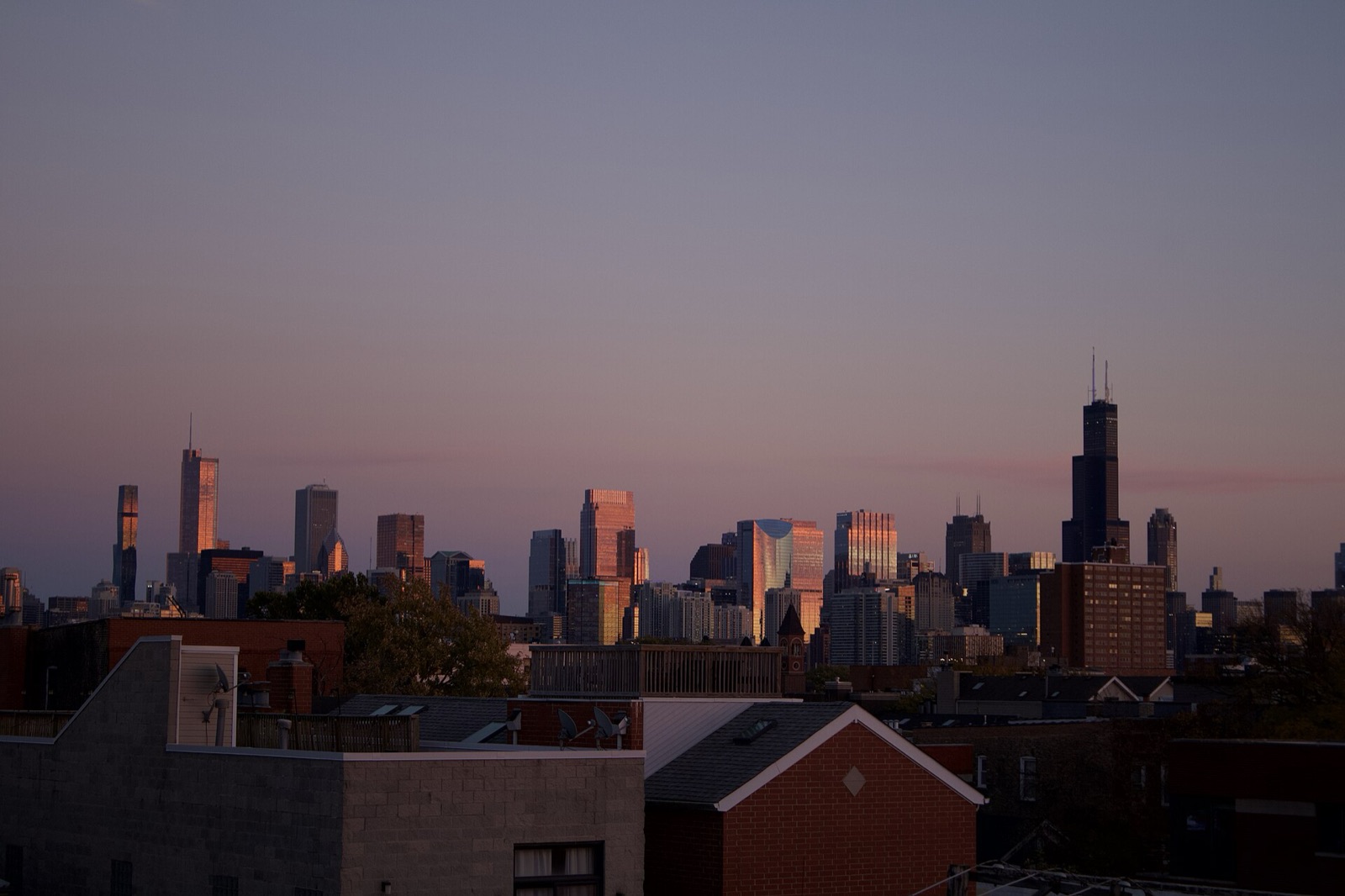 The Chicago skyline