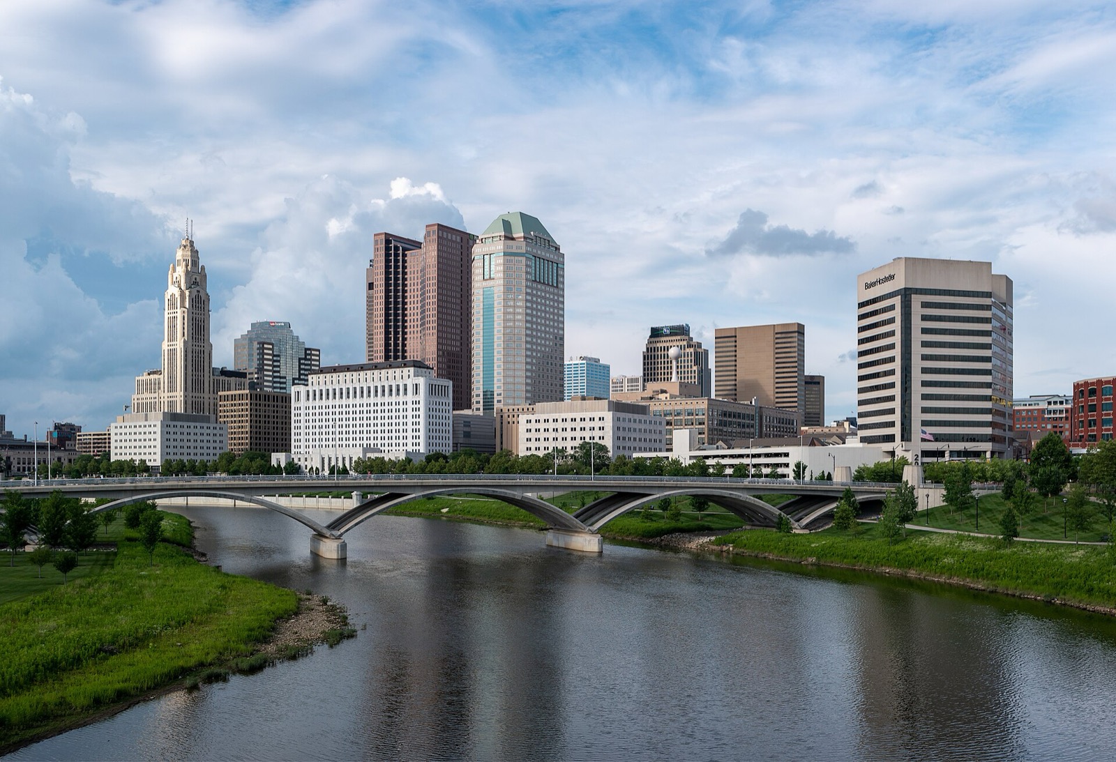 The Columbus skyline