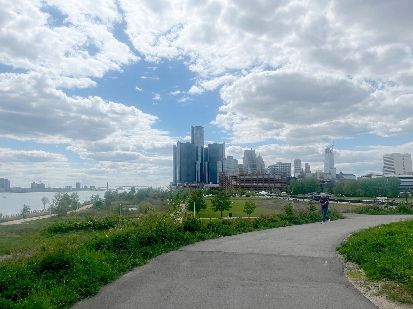 The Detroit skyline