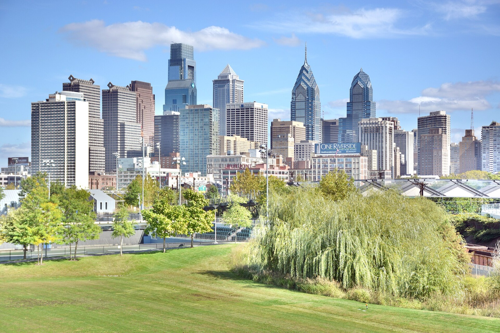 The Philadelphia skyline