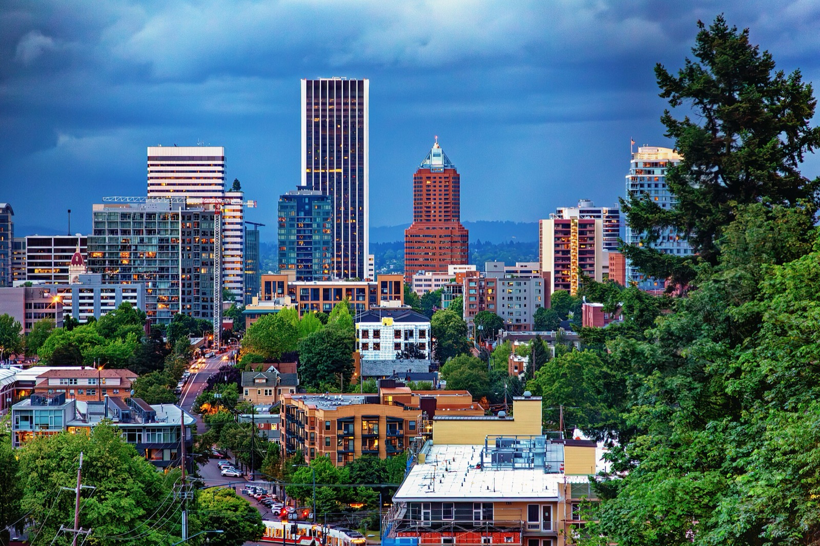 The Portland skyline