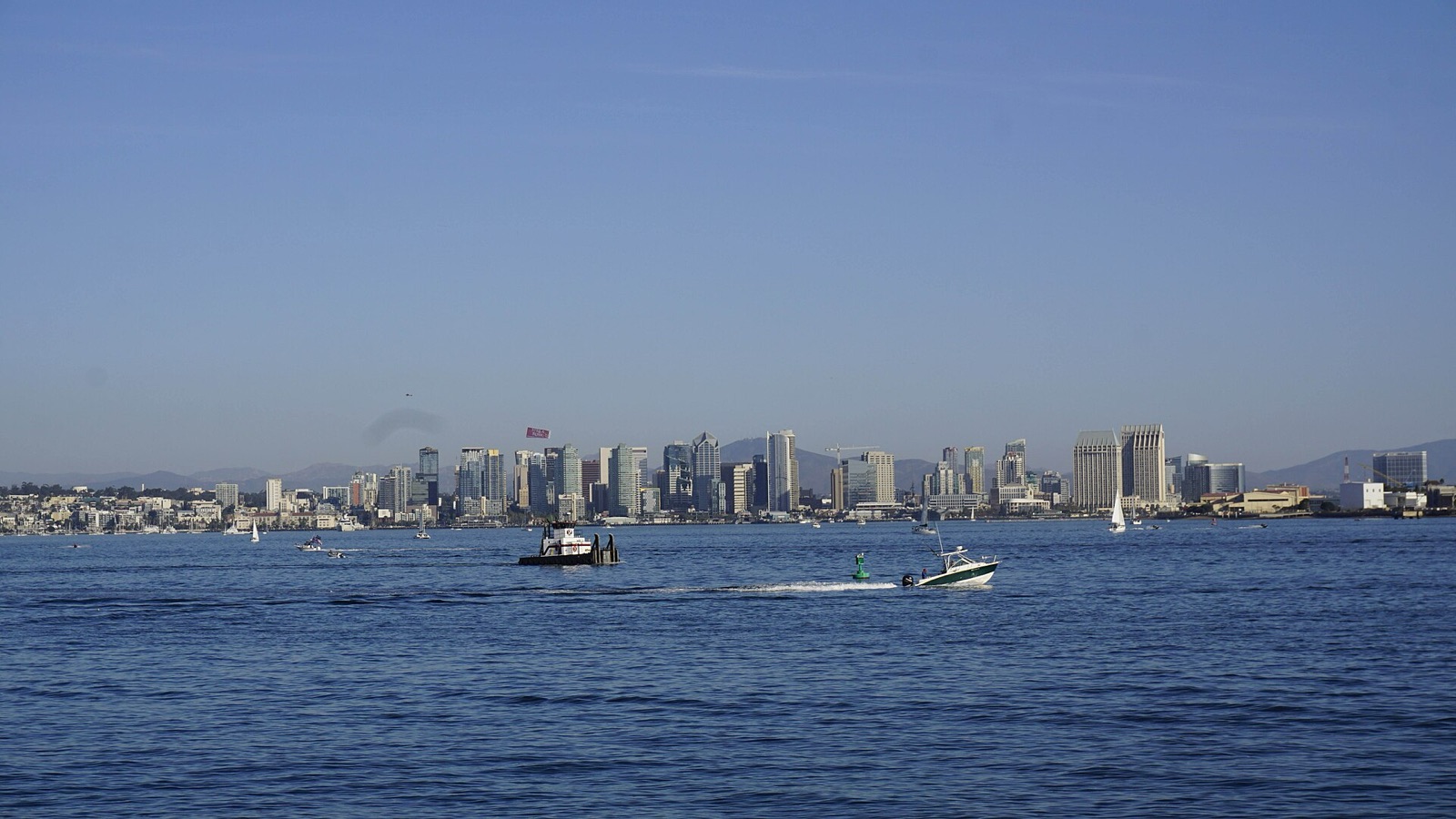 The San Diego skyline