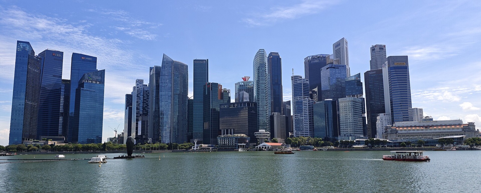 The Singapore skyline